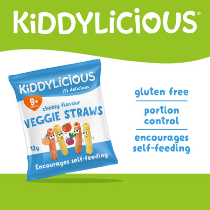 Kiddylicious Cheesy Veggie Straws 10 x 12g — image 2