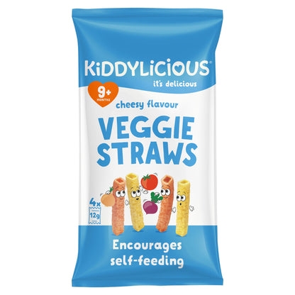 Kiddylicious Cheesy Veggie Straws 4X12g — image 1