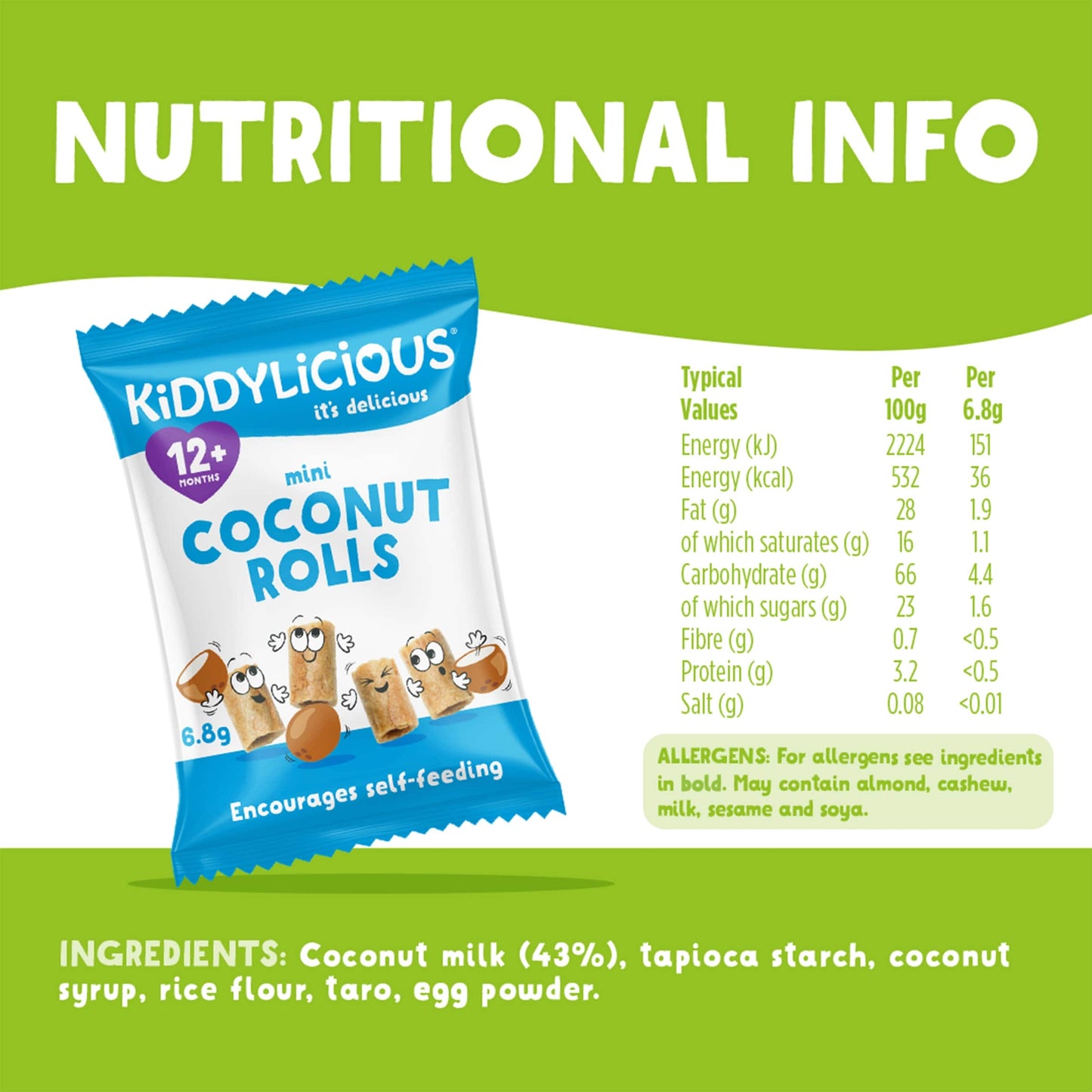 KIDDYLICIOUS COCONUT ROLLS 54.4g — image 3