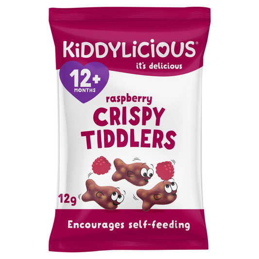 Kiddylicious Crispy Tiddlers - Raspberry 12g — image 1