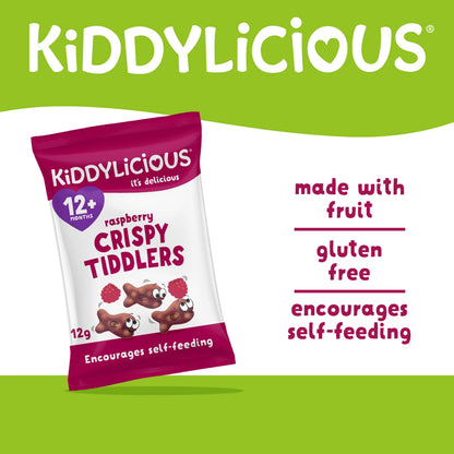 Kiddylicious Crispy Tiddlers - Raspberry 12g — image 2