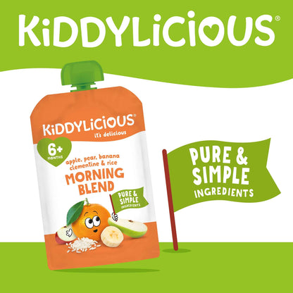 KIDDYLICIOUS Morning Blend Apple, Pear, Banana, Clementine And Rice