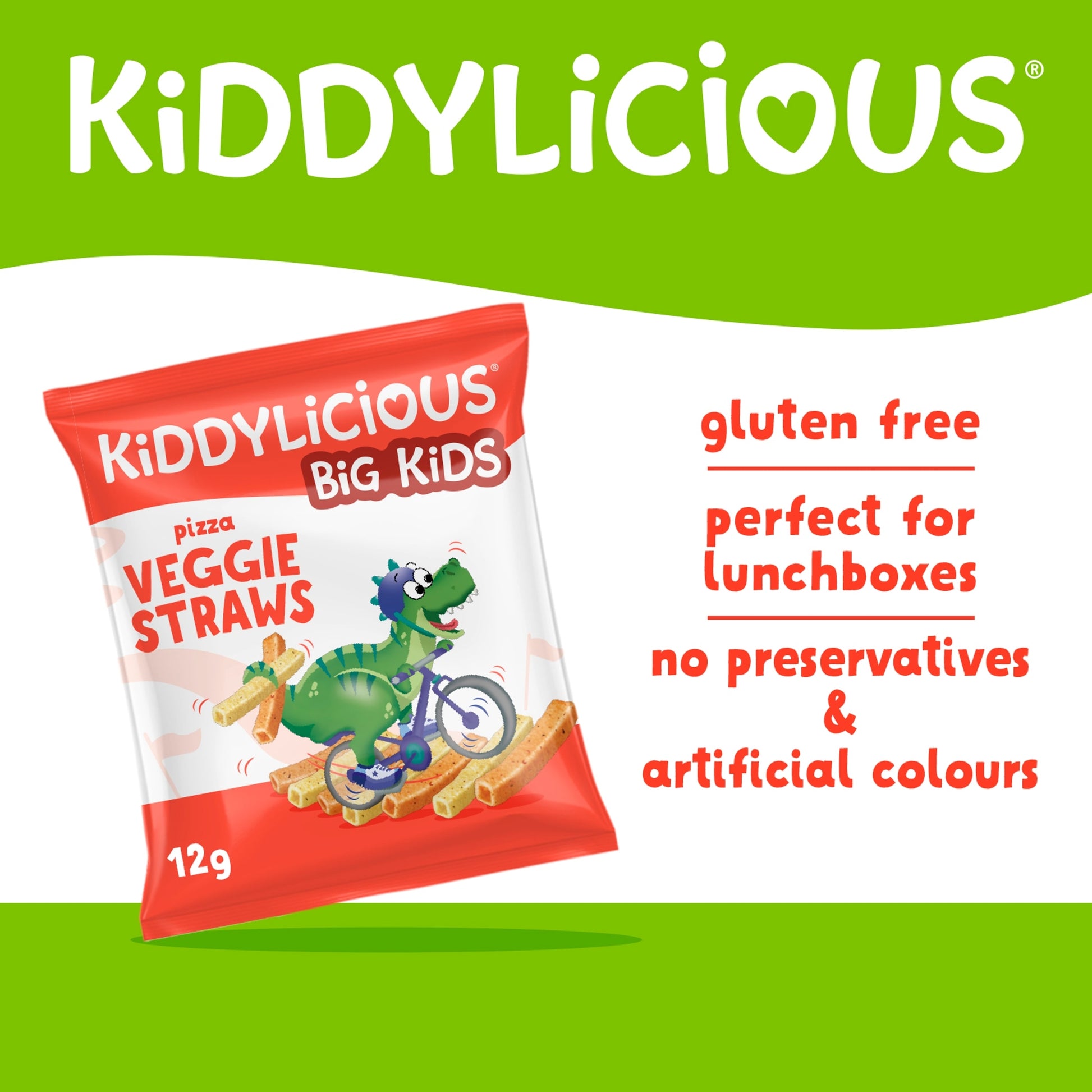 Kiddylicious Pizza Veggie Straws 4x12g — image 2