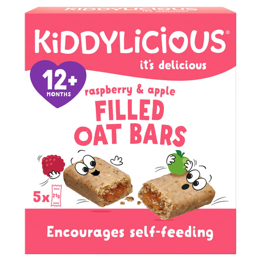 Kiddylicious Raspberry & Apple Oat Bars 5x21g — image 1