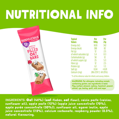Kiddylicious Raspberry & Apple Oat Bars 5x21g — image 3