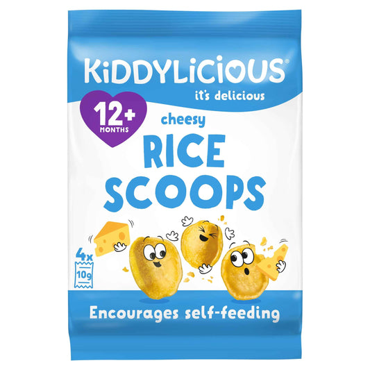 KIDDYLICIOUS Rice Scoops Cheesy 4x10g