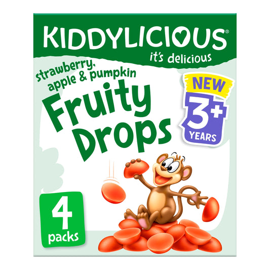 Kiddylicious Strawberry & Apple Fruity Drops 4X16g — image 1