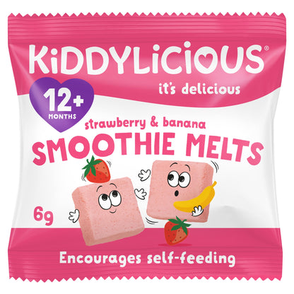 Kiddylicious Strawberry & Banana Smoothie Melts 6G — image 1