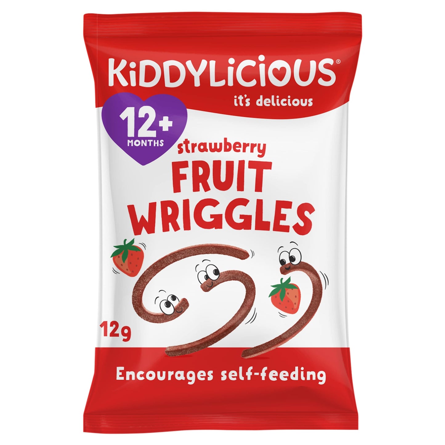 Kiddylicious Strawberry Fruit Wriggles 12G — image 1