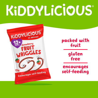 Kiddylicious Strawberry Fruit Wriggles 12G — image 2