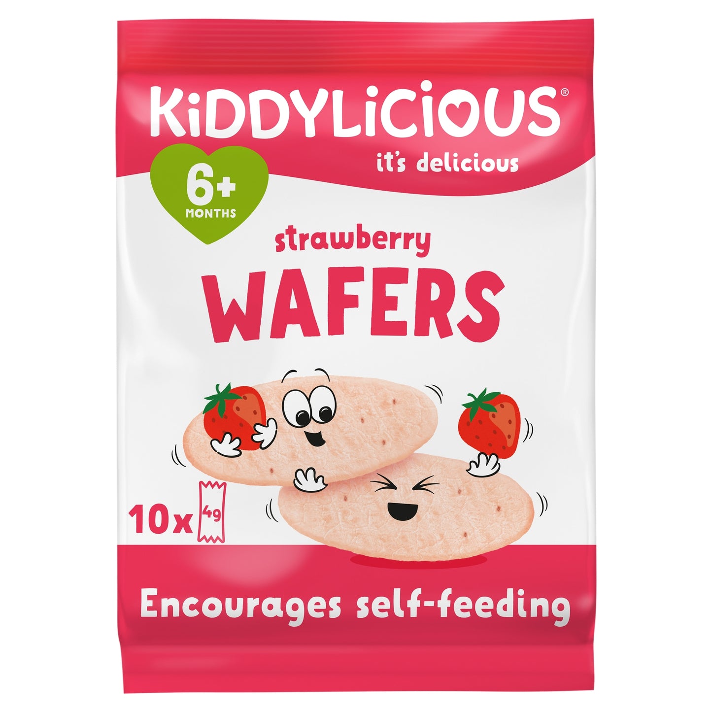 Kiddylicious Strawberry Wafer 10 X4 G — image 1