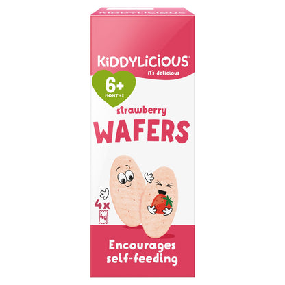 Kiddylicious Strawberry Wafers 4 x 4g — image 1
