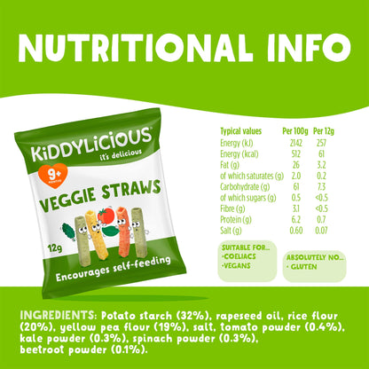 Kiddylicious Veggie Straws 10X12g — image 3