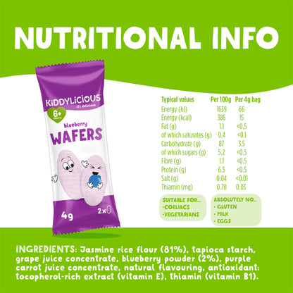 Kiddylicious Wafers Blueberry 40G — image 3