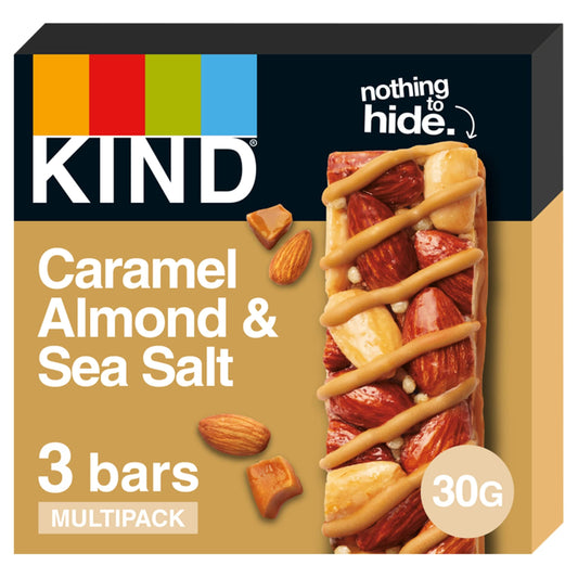 KIND Caramel Almond & Sea Salt cereal bars 3x30g — image 1