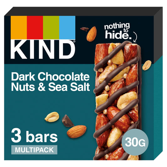 KIND Dark Chocolate Nuts & Sea Salt Cereal Bars 3x30g — image 1