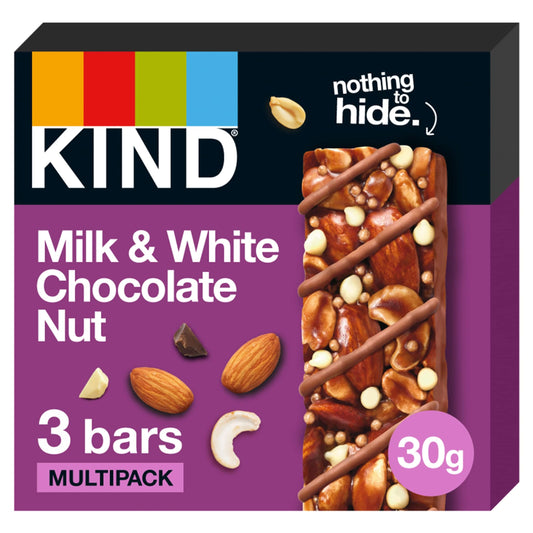KIND Milk & White Chocolate Nut Bars 3x30g — image 1