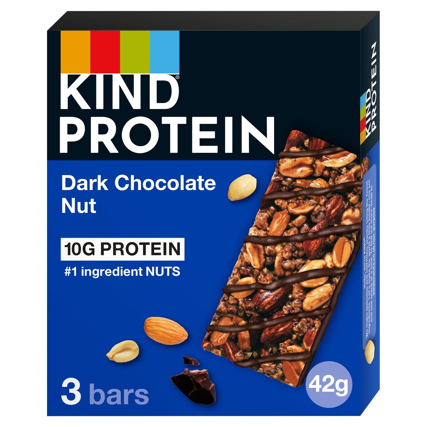 Kind Protein Dark Chocolate Nut Snack Bar 3X42g — image 1