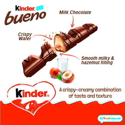 Kinder Bueno Milk & Hazelnut Chocolate Bars Multipack 5 X 43g — image 2