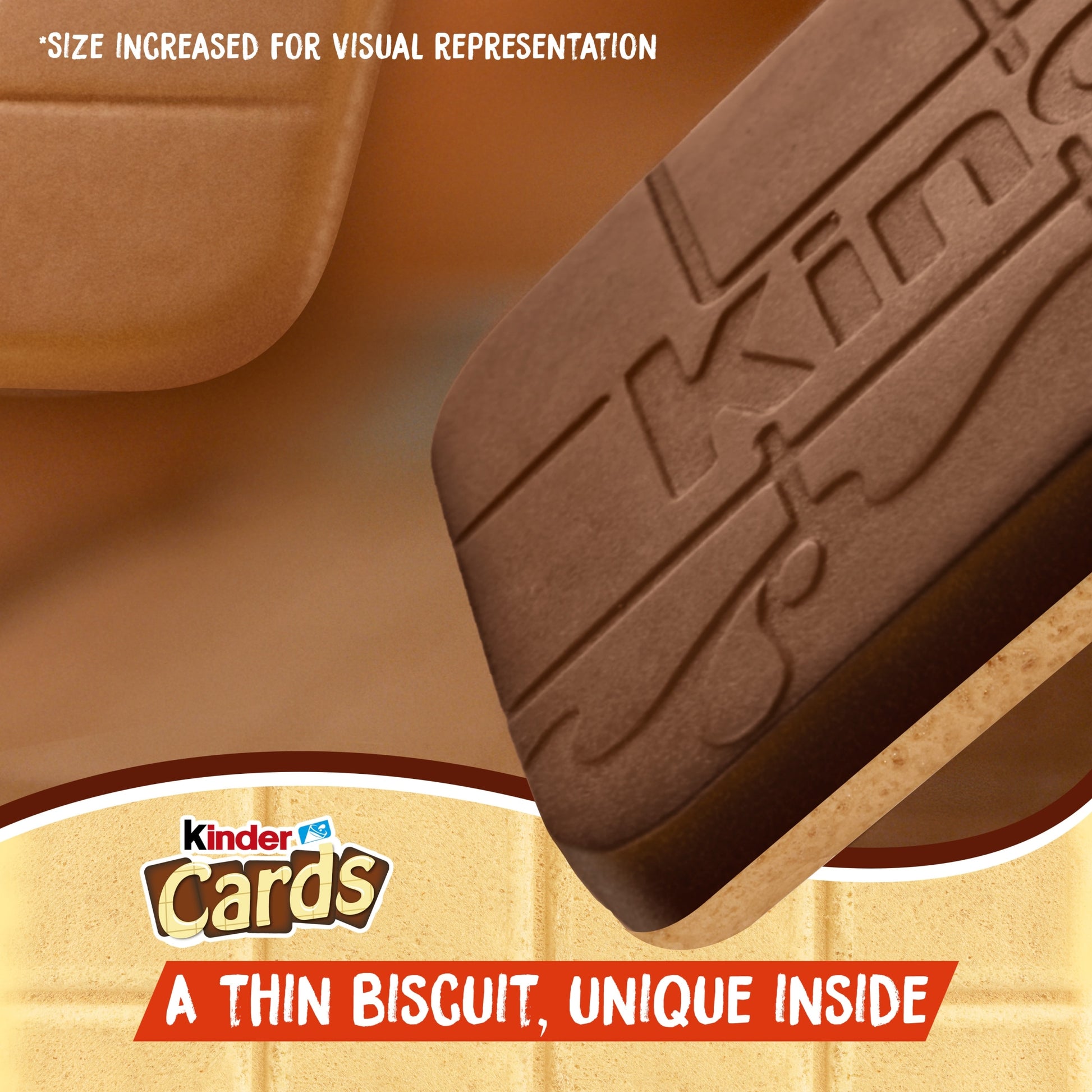 Kinder Cards Cocoa and Milk Biscuit Wafers Multipack, 8x12.8g — image 3