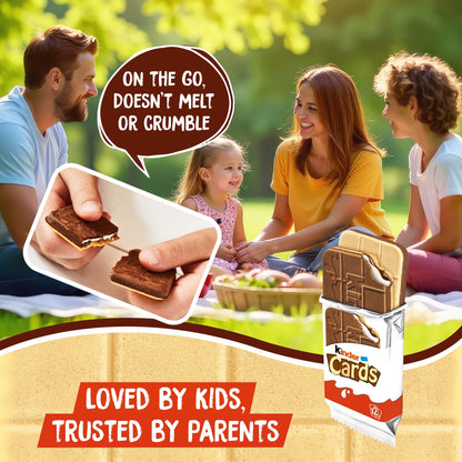 Kinder Cards Cocoa and Milk Biscuit Wafers Multipack, 8x12.8g — image 4
