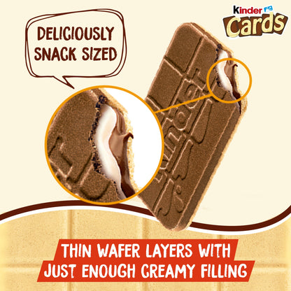 Kinder Cards Cocoa and Milk Biscuit Wafers Multipack, 8x12.8g — image 5