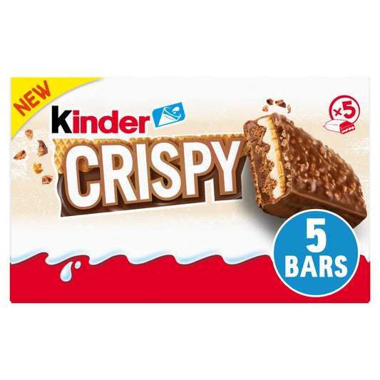 Kinder Crispy Wafer, Chocolate & Hazelnut Bar Multipack 5x 34g — image 1