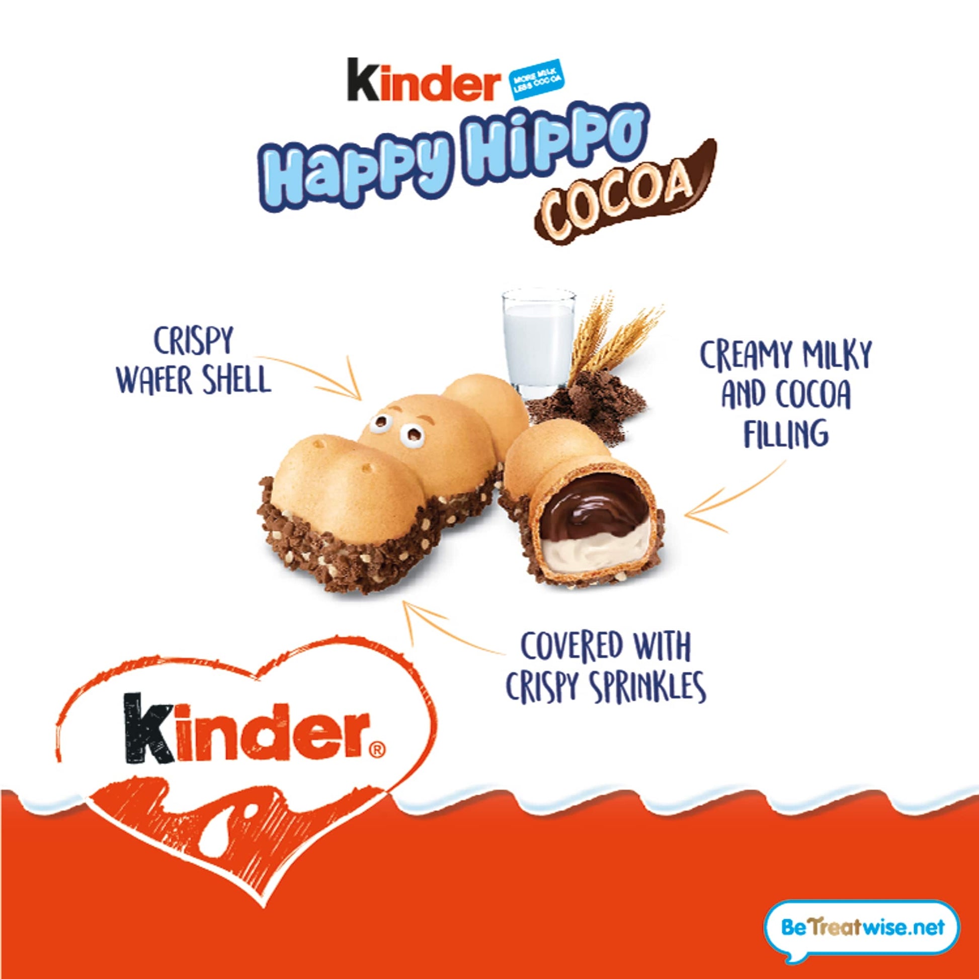 Kinder Happy Hippo Cocoa Cream 5 Pack — image 2