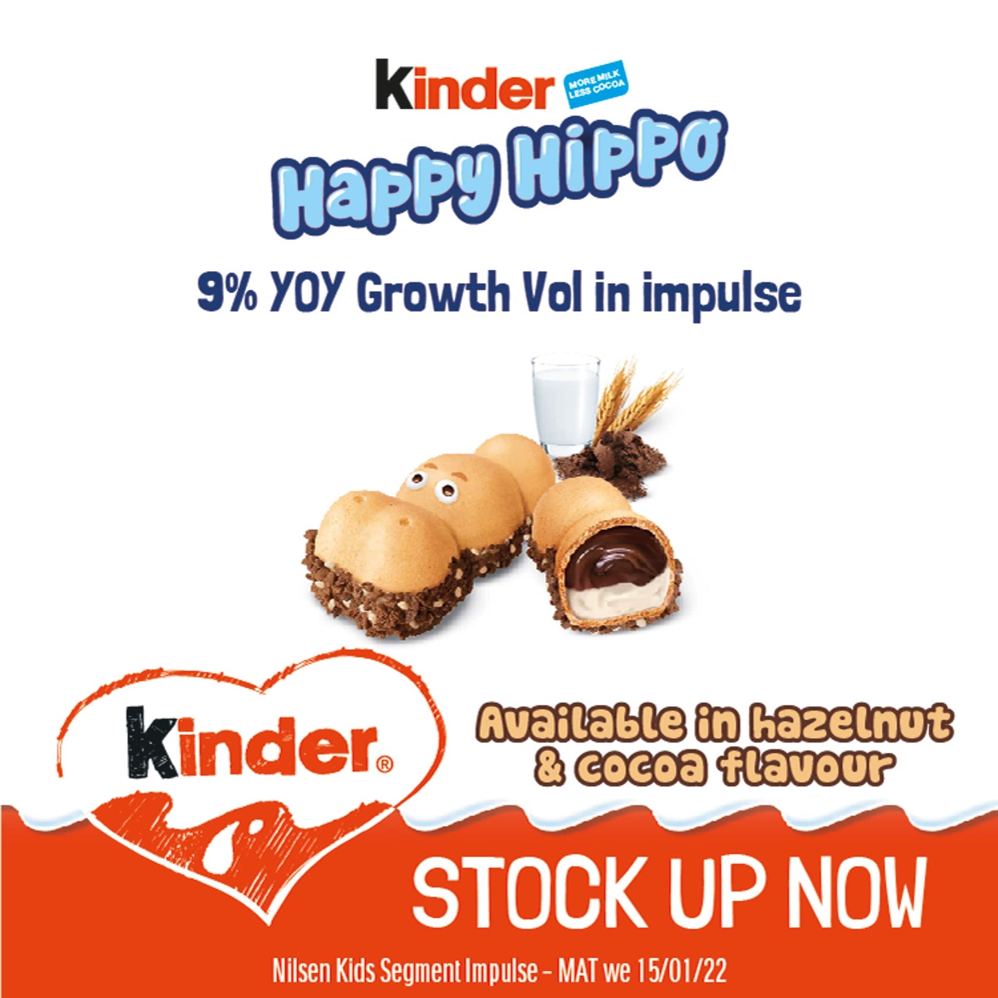 Kinder Happy Hippo Cocoa Cream 5 Pack — image 3