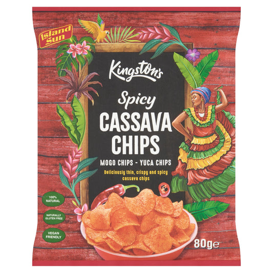 Kingston's Spicy Cassava Chips 80g — image 1