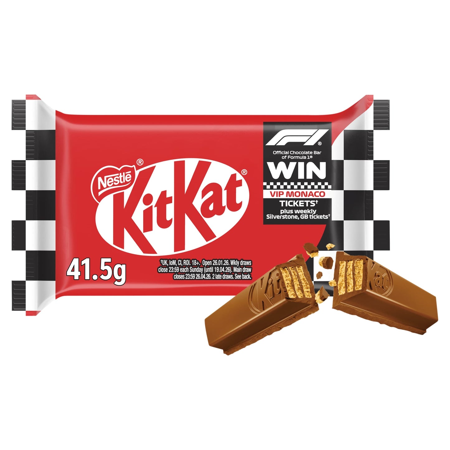Kit Kat 4 Finger Milk Chocolate Bar 41.5g — image 1
