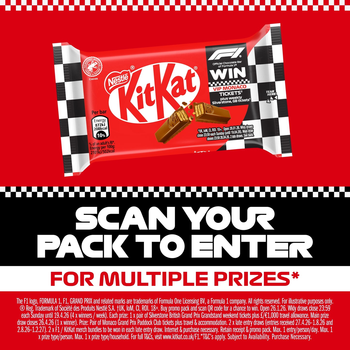 Kit Kat 4 Finger Milk Chocolate Bar 41.5g — image 3