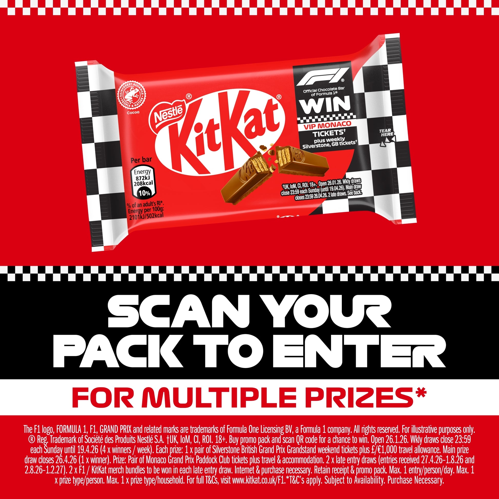 Kit Kat 4 Finger Milk Chocolate Bar 41.5g — image 3