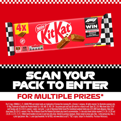 Kit Kat 4 Finger Milk Chocolate Bar Multipack 41.5g 4 Pack — image 3