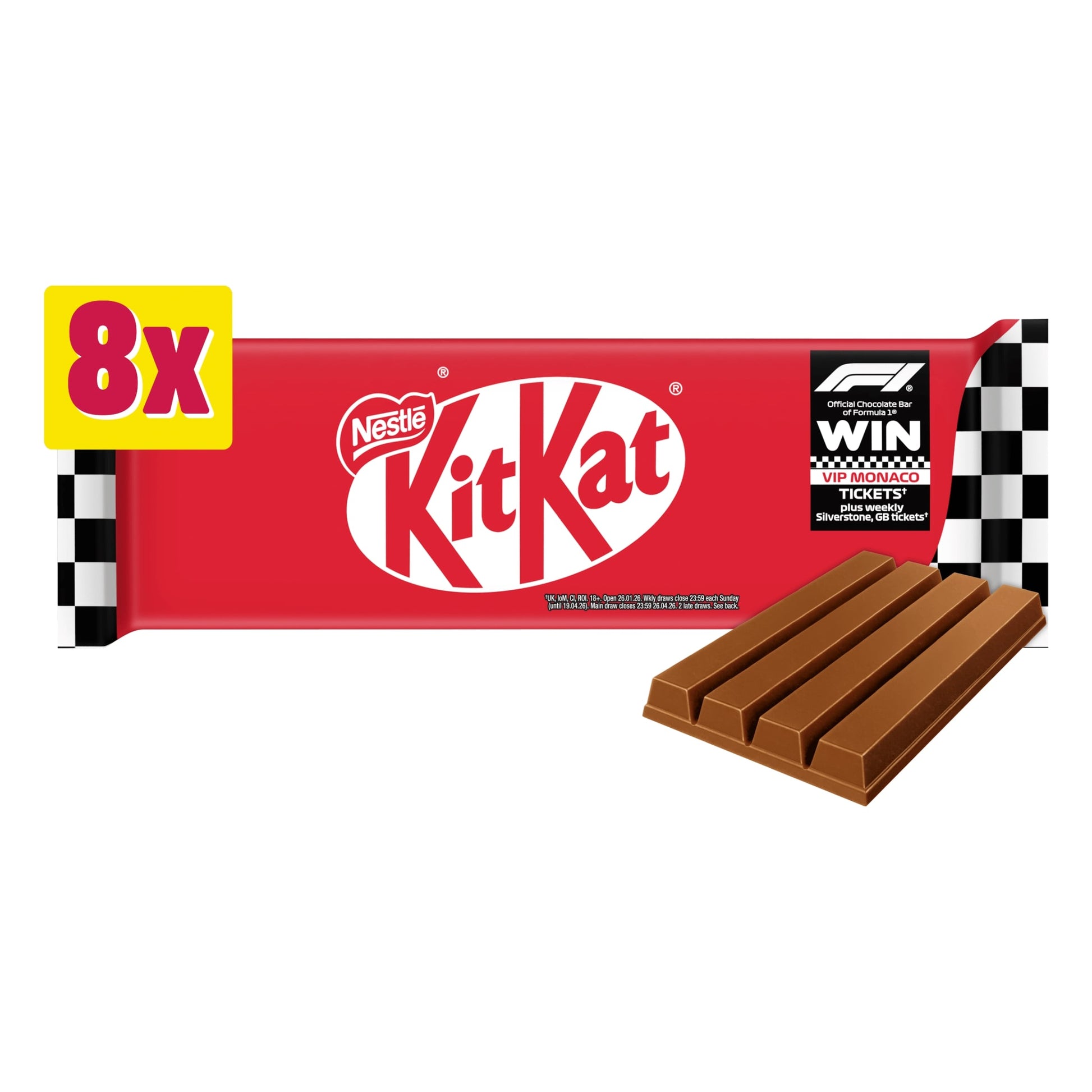 Kit Kat 4 Finger Milk Chocolate Bar Multipack 41.5g 8 Pack — image 1
