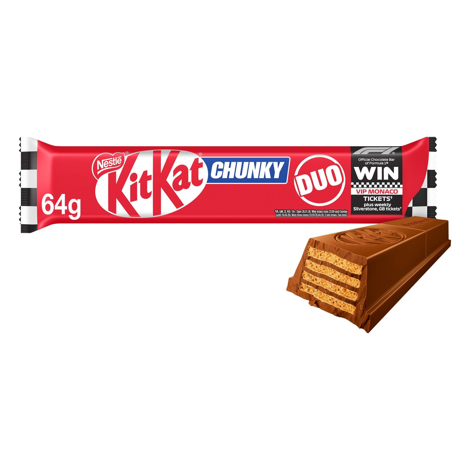 Kit Kat Chunky Duo Milk Chocolate bar 64g — image 1