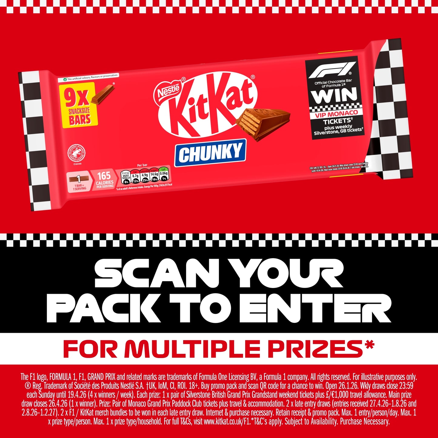 Kit Kat Chunky Milk Chocolate Bar Multipack 32g 9 Pack — image 3