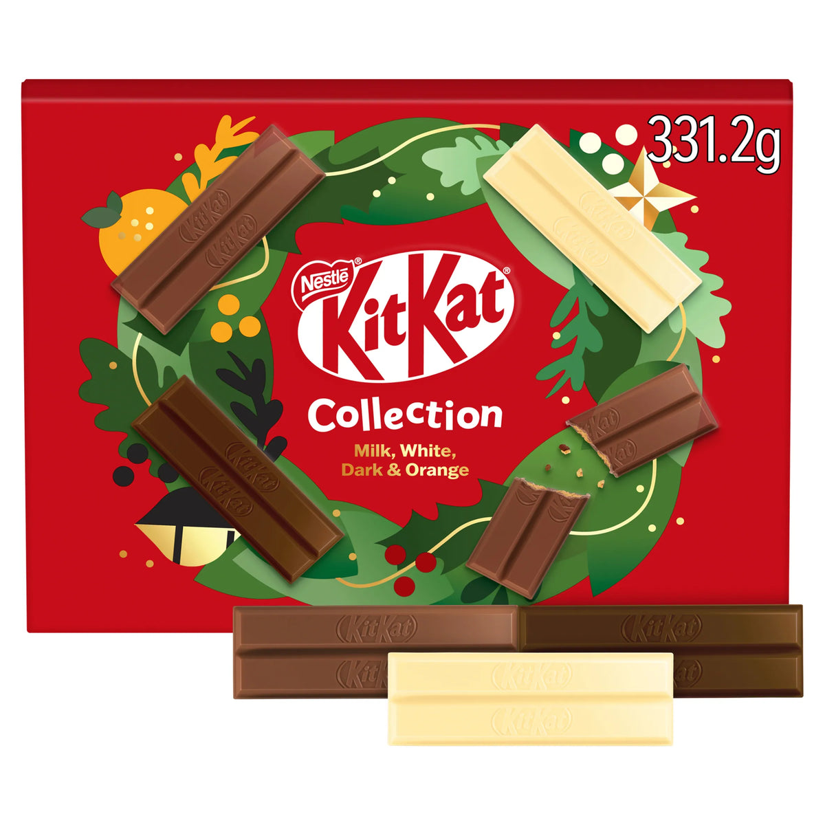 Kit Kat collection Milk, white, dark & orange 16 Bars 331.2g — image 1