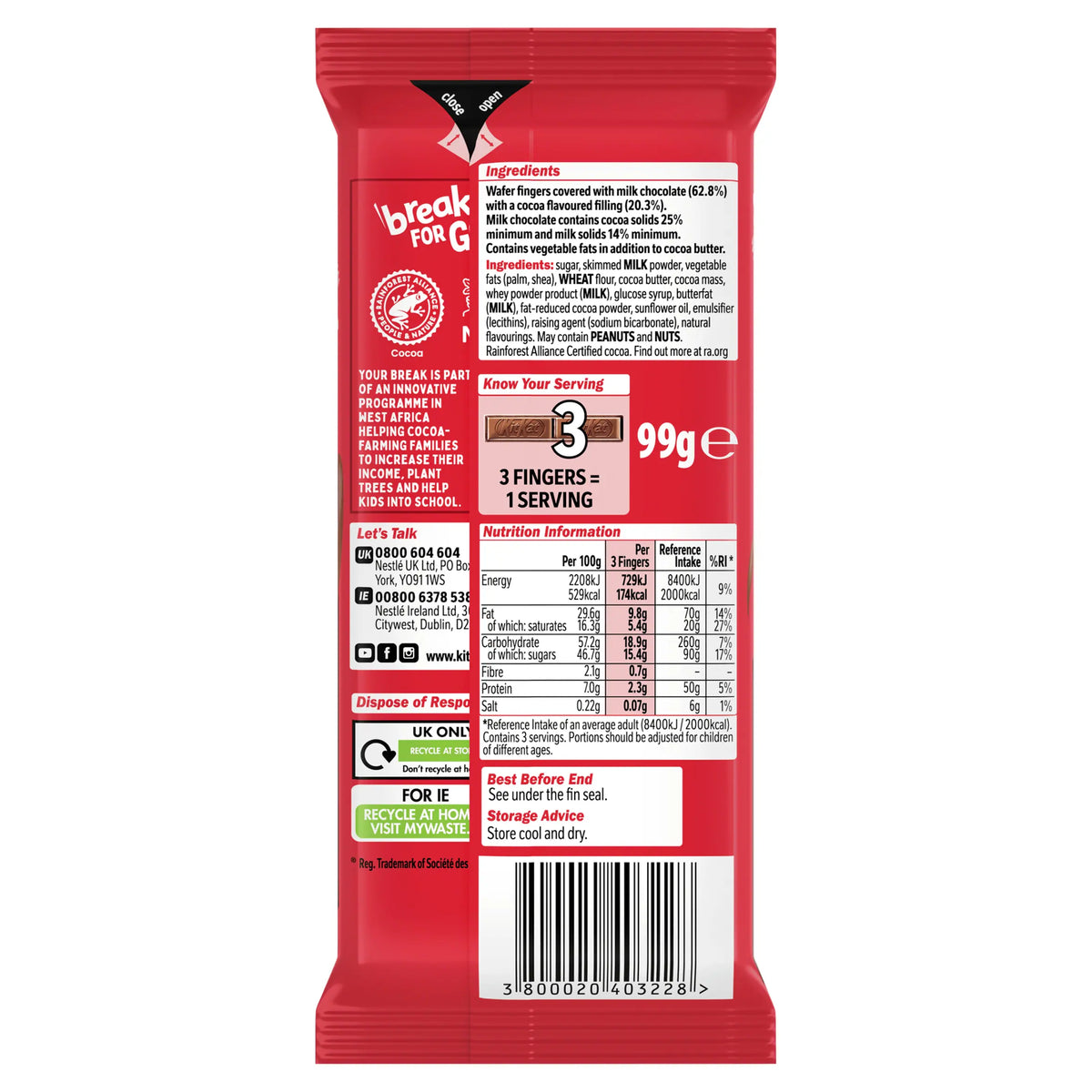 Kit Kat Milk Chocolate 99g — image 3
