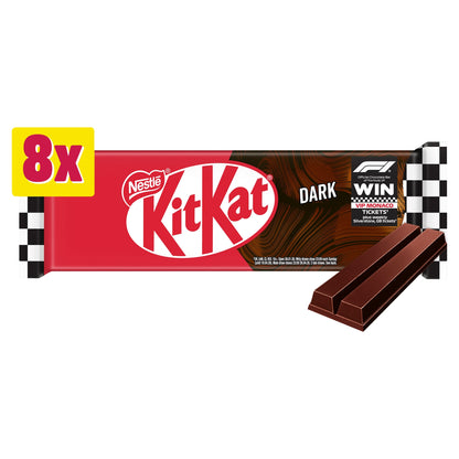 KitKat 2 Finger Dark Chocolate Biscuit Bar 8 Pack Multipack 165.6g — image 1