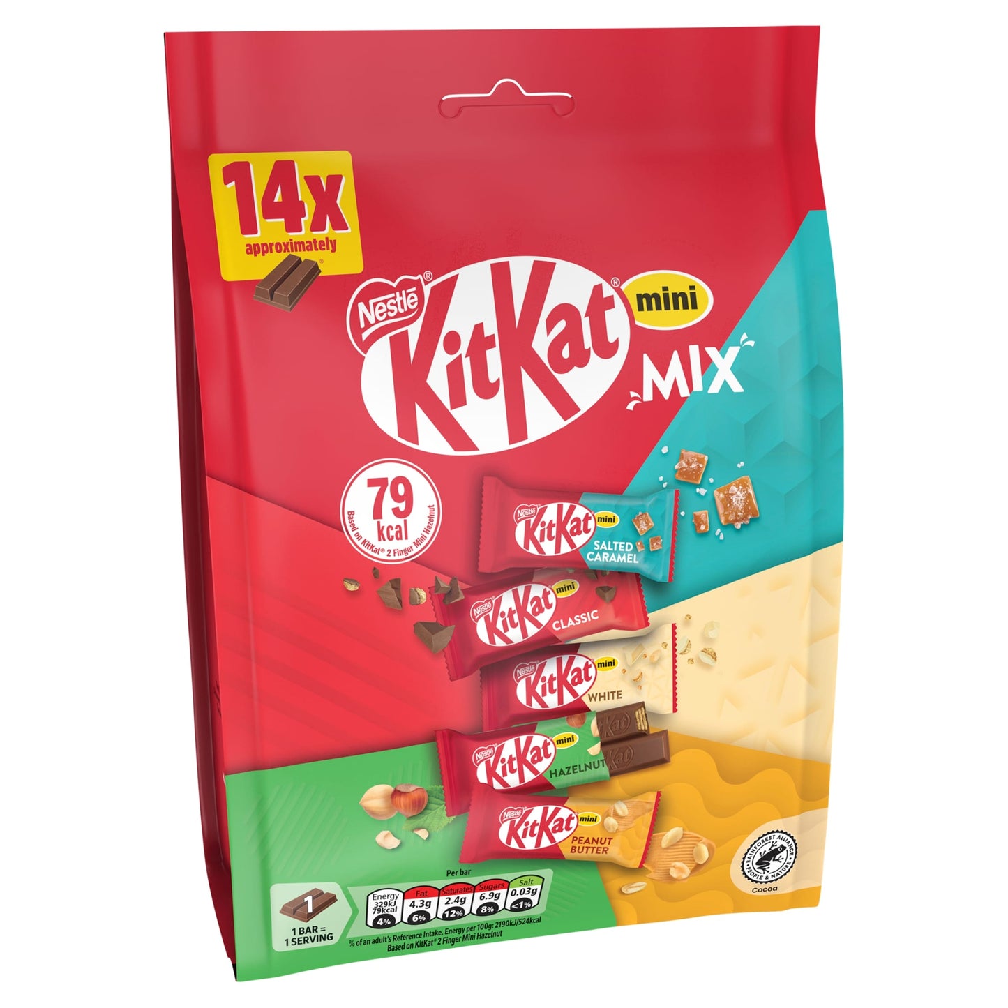 KitKat 2 Finger Mini Mix Chocolate Biscuit Bars Multipack 14 Pack 197.4g — image 2
