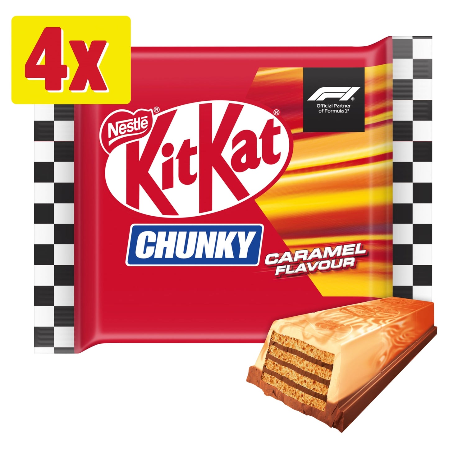KITKAT Chunky F1 Caramel Flavour 4x40g — image 1