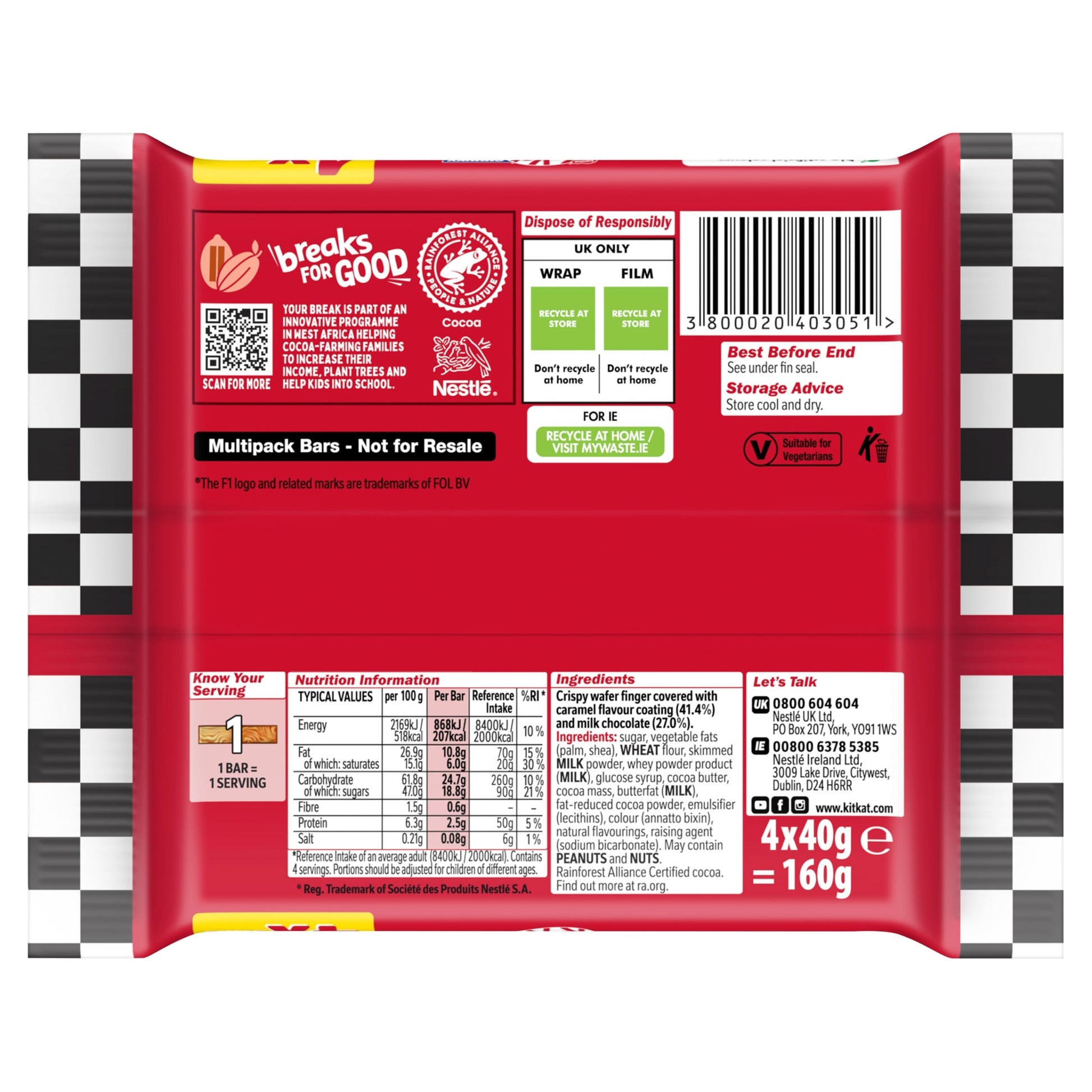 KITKAT Chunky F1 Caramel Flavour 4x40g — image 3
