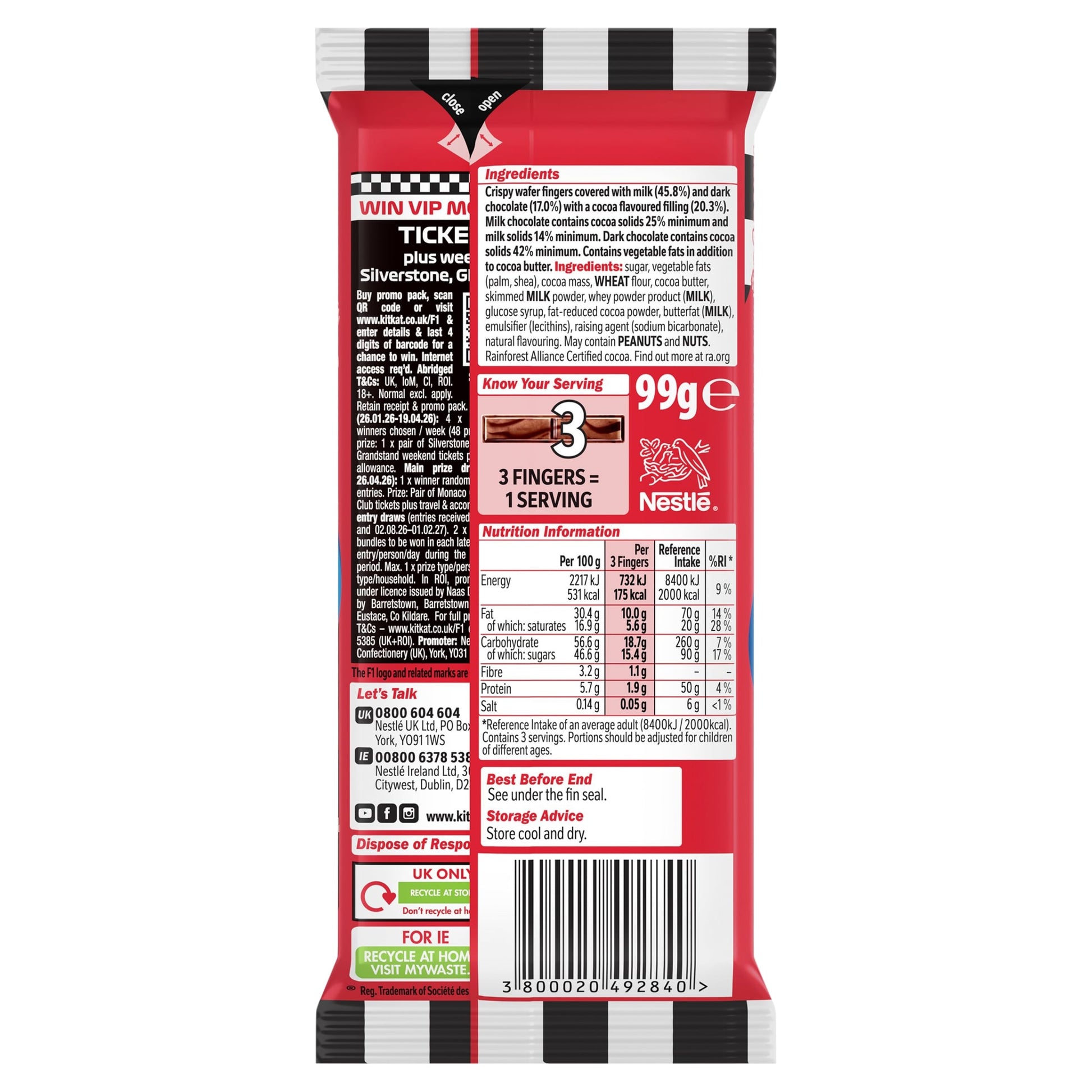 KitKat Double Chocolate Sharing Bar 99g — image 2