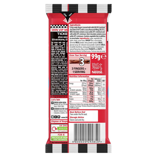 KITKAT Double Chocolate Sharing Bar 99g 99g pack shot