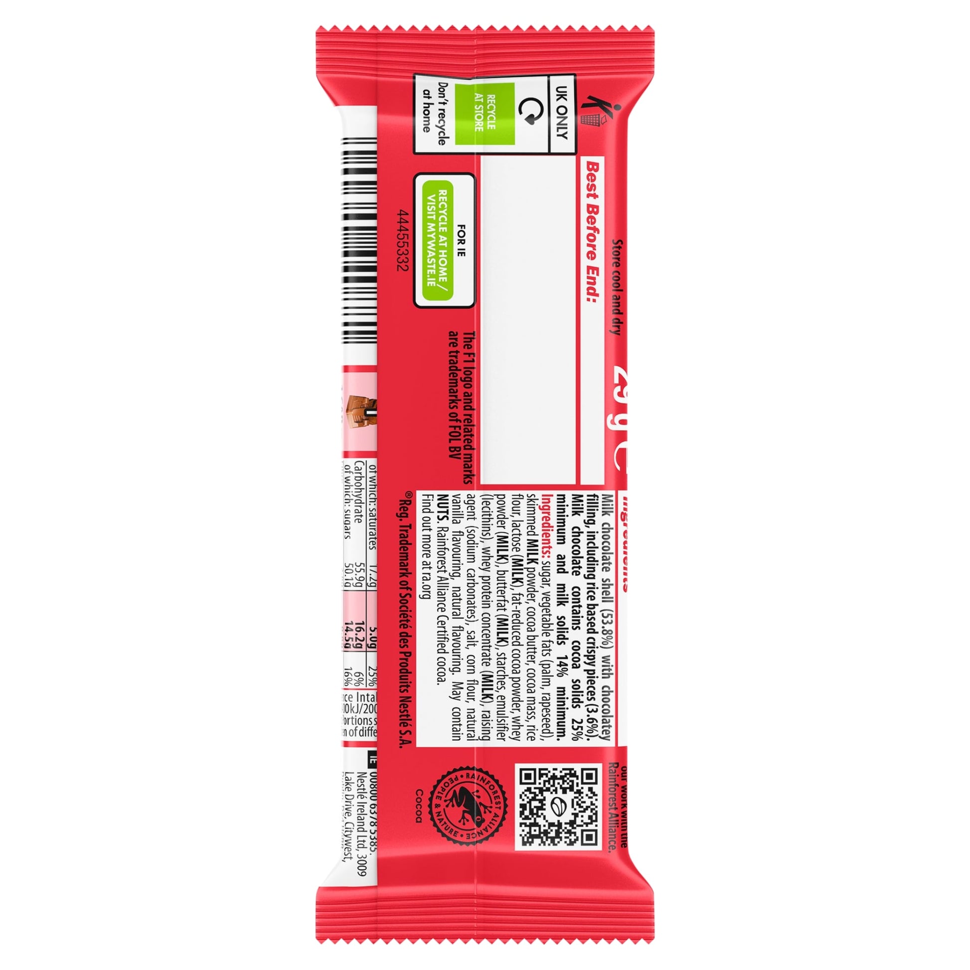 KITKAT F1 Official Milk Chocolate Bar 29g — image 3