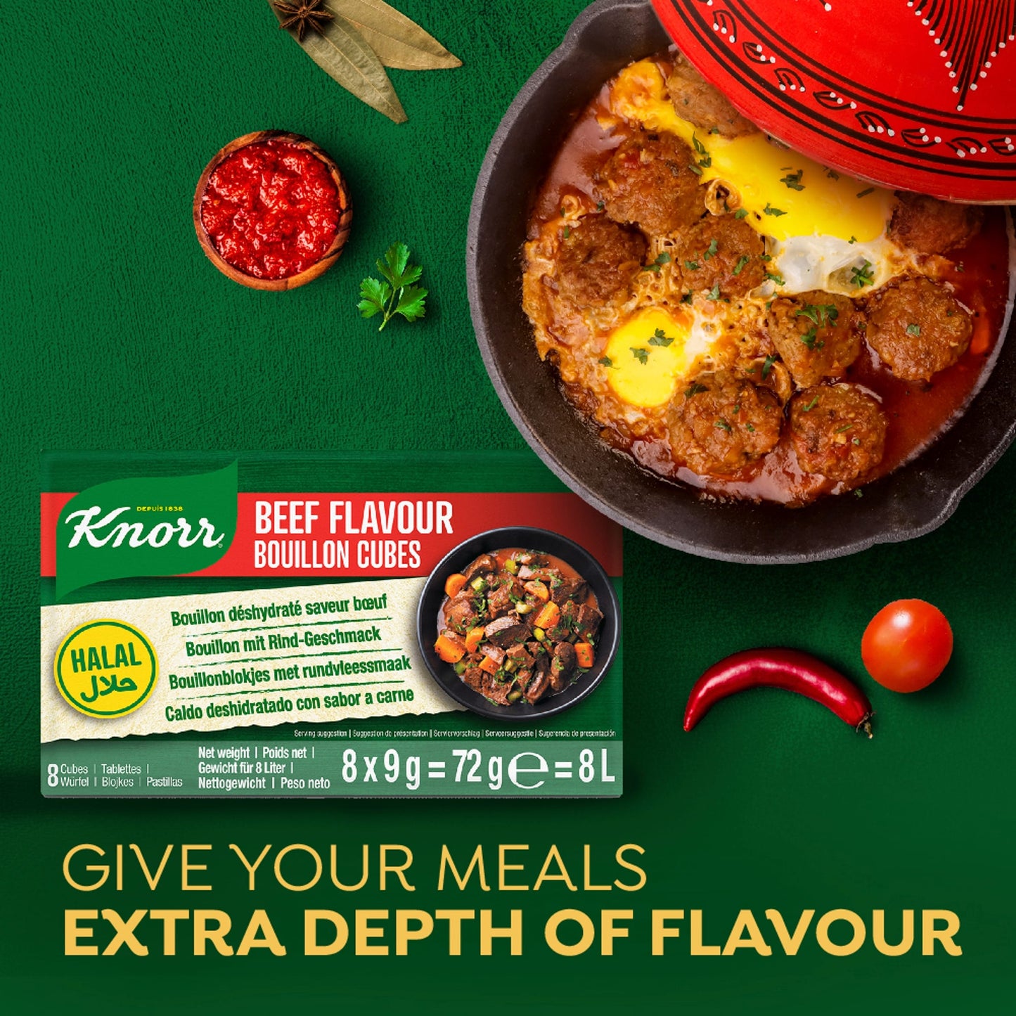 Knorr Bouillon Cubes Beef Flavour 8x9g — image 3