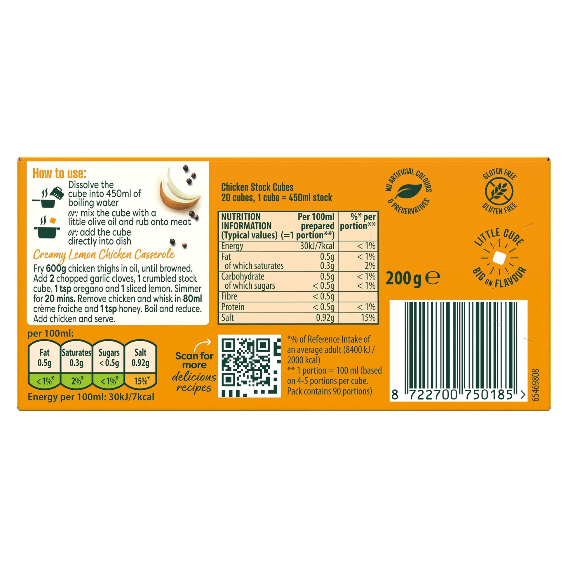 Knorr Chicken Stock Cubes 20 x 10g — image 2