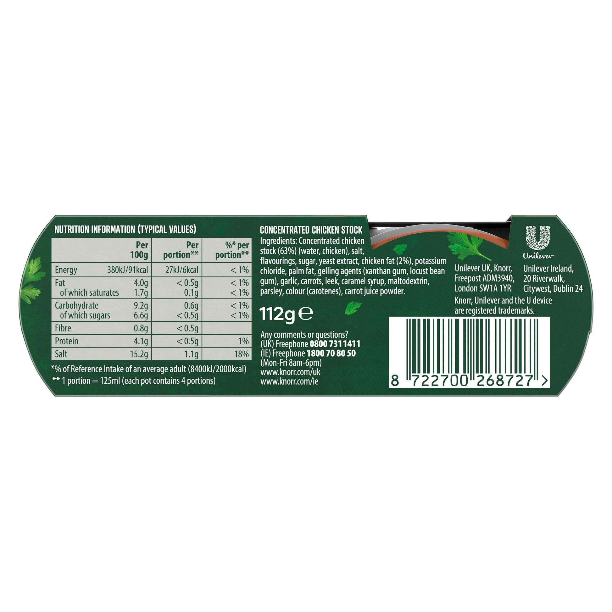 Knorr Chicken Stock Pot 4 x 28g — image 2