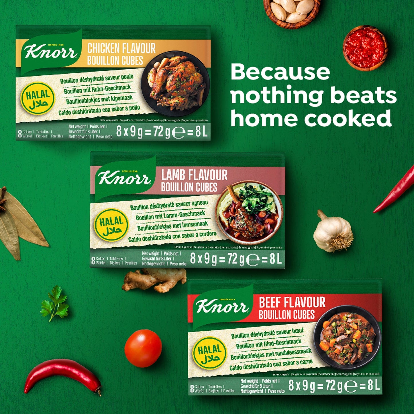 Knorr CKN Bouillon Stock Cubes 8 Pk 72g — image 4